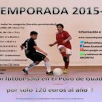 Cartel temporada 2015-2016 FS Pozo de Guadalajara