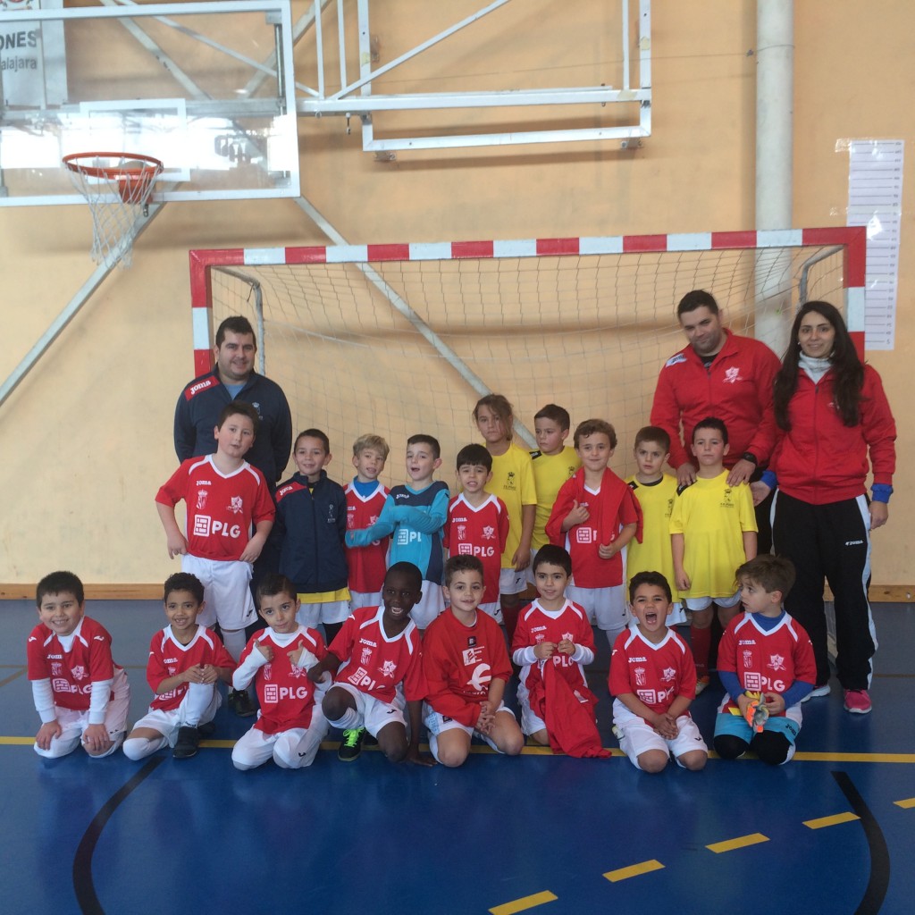 I Torneo Interescuelas fútbol-sala Yunquera de Henares PLG Yunquera - FS Pozo de Guadalajara prebenjamín 2-1-16