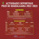 Actividades deportivas Pozo de Guadalajara 2023