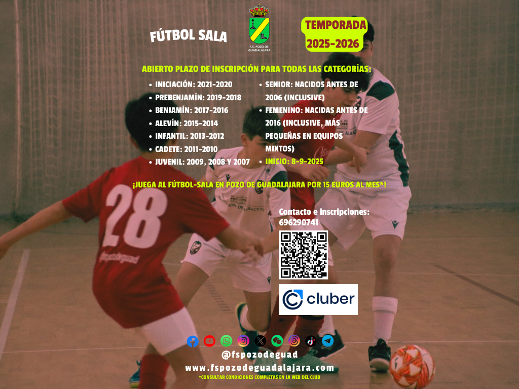 Cartel 2025-2026 Web FS Pozo de Guadalajara