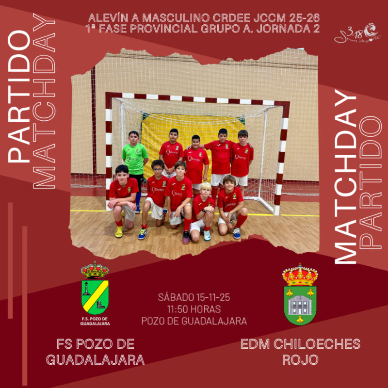 Image for the Tweet beginning: 2ª jornada. Alevín Masculino CRDEE