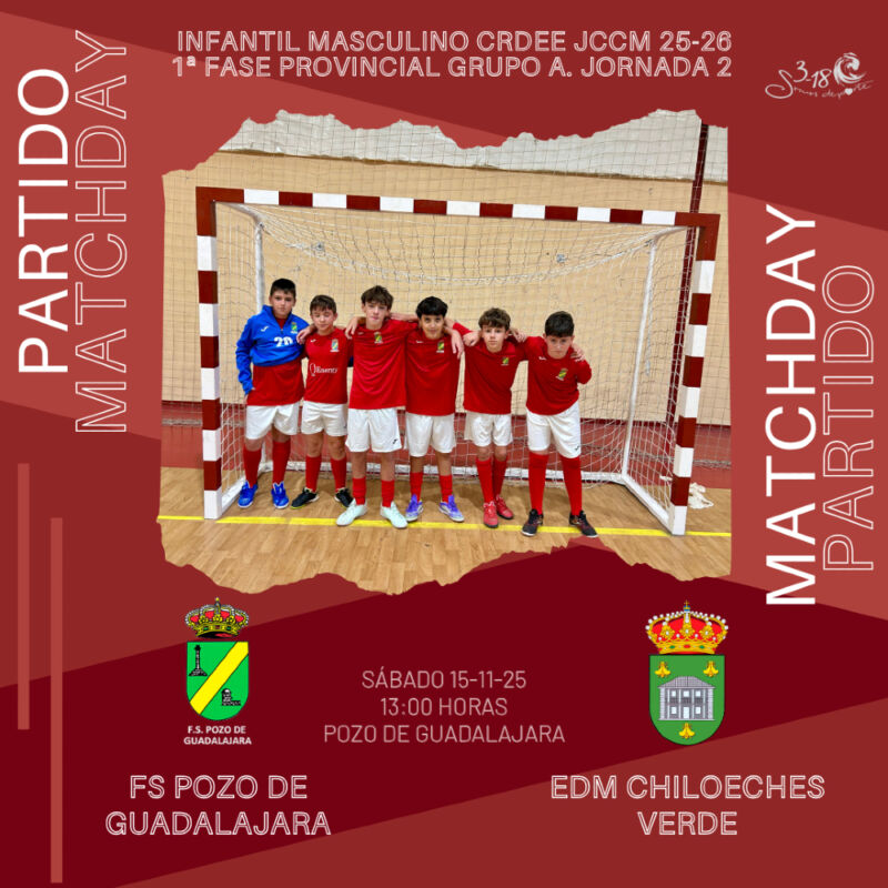 Image for the Tweet beginning: 2ª jornada. Infantil Masculino CRDEE