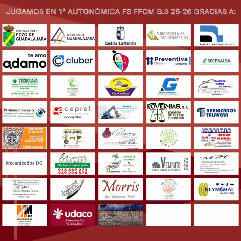 Image for the Tweet beginning: 6ª jornada 1ª autonómica FS