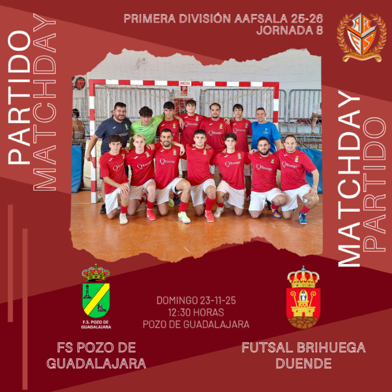 Image for the Tweet beginning: 8ª jornada Primera división senior