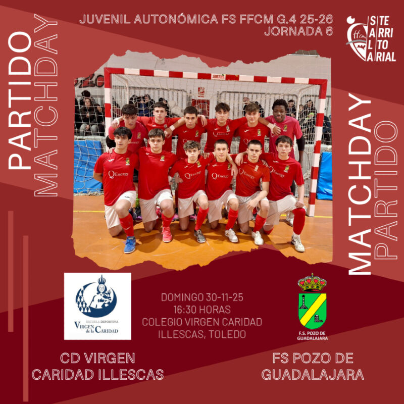 Image for the Tweet beginning: 6ª jornada Juvenil autonómica FS