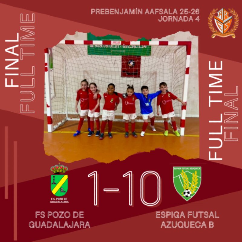 Image for the Tweet beginning: Resultado 4ª jornada. Liga Prebenjamín