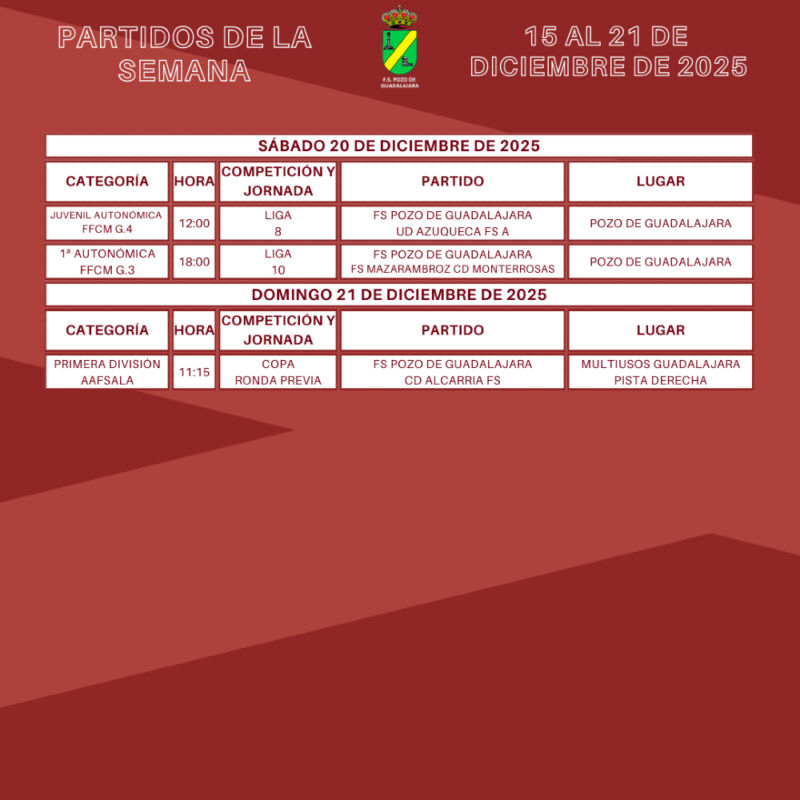 Image for the Tweet beginning: Agenda del fin de semana: